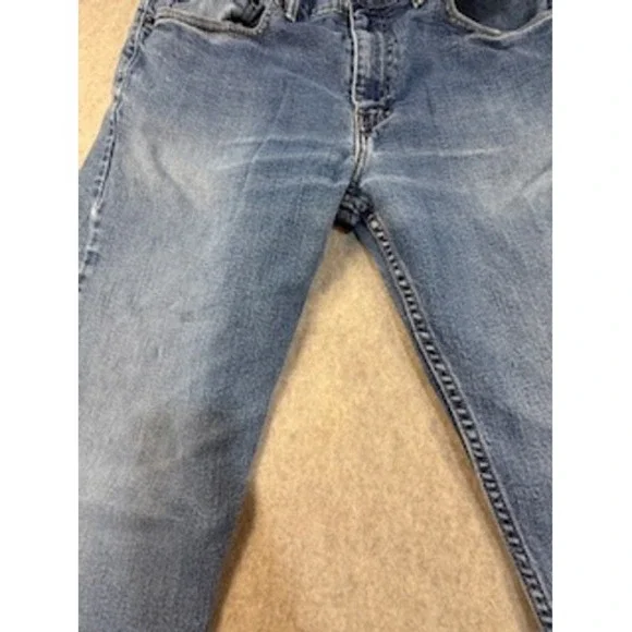 Levis 505 Regular Fit Straight Leg Mens Jeans Blue Denim W34 L32 - Picture 2 of 6